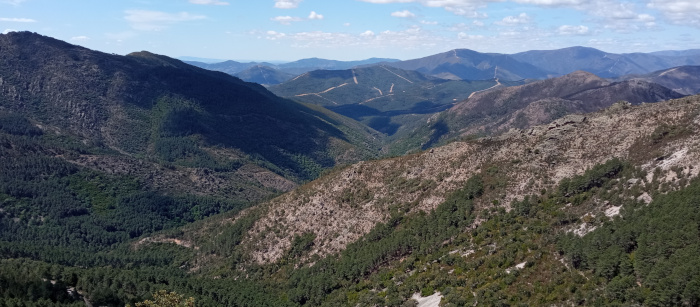 Vistas desde la Peña de Francia - Valles y Sierras de Cáceres y Salamanca