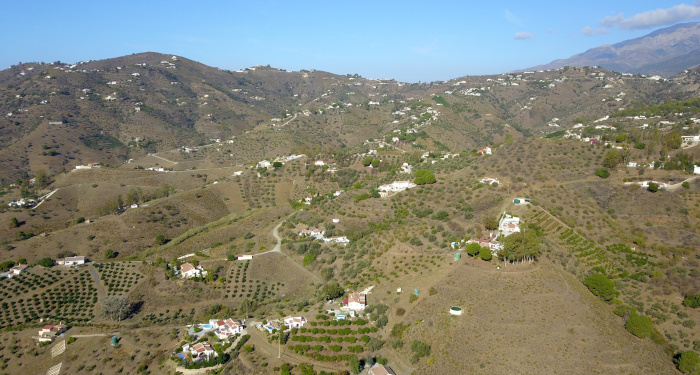 La paisaje de la Axarquía - 1001 curvas por Malaga y Granada
