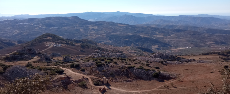 Estribaciones de los Montes de Málaga desde el Torcal - 1001 curvas por Malaga y Granada