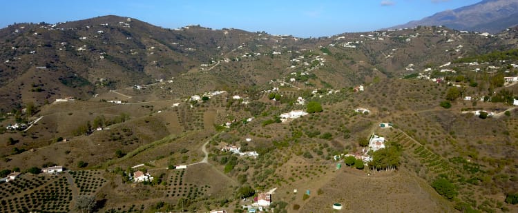 La paisaje de la Axarquía - Ruta por las montañas de Málaga y Granada